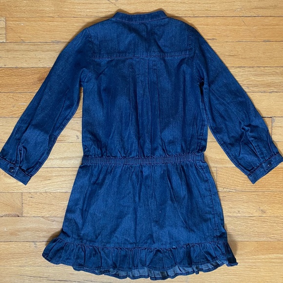 NWT BabyGAP Long Sleeve Denim Dress - Picture 2 of 5